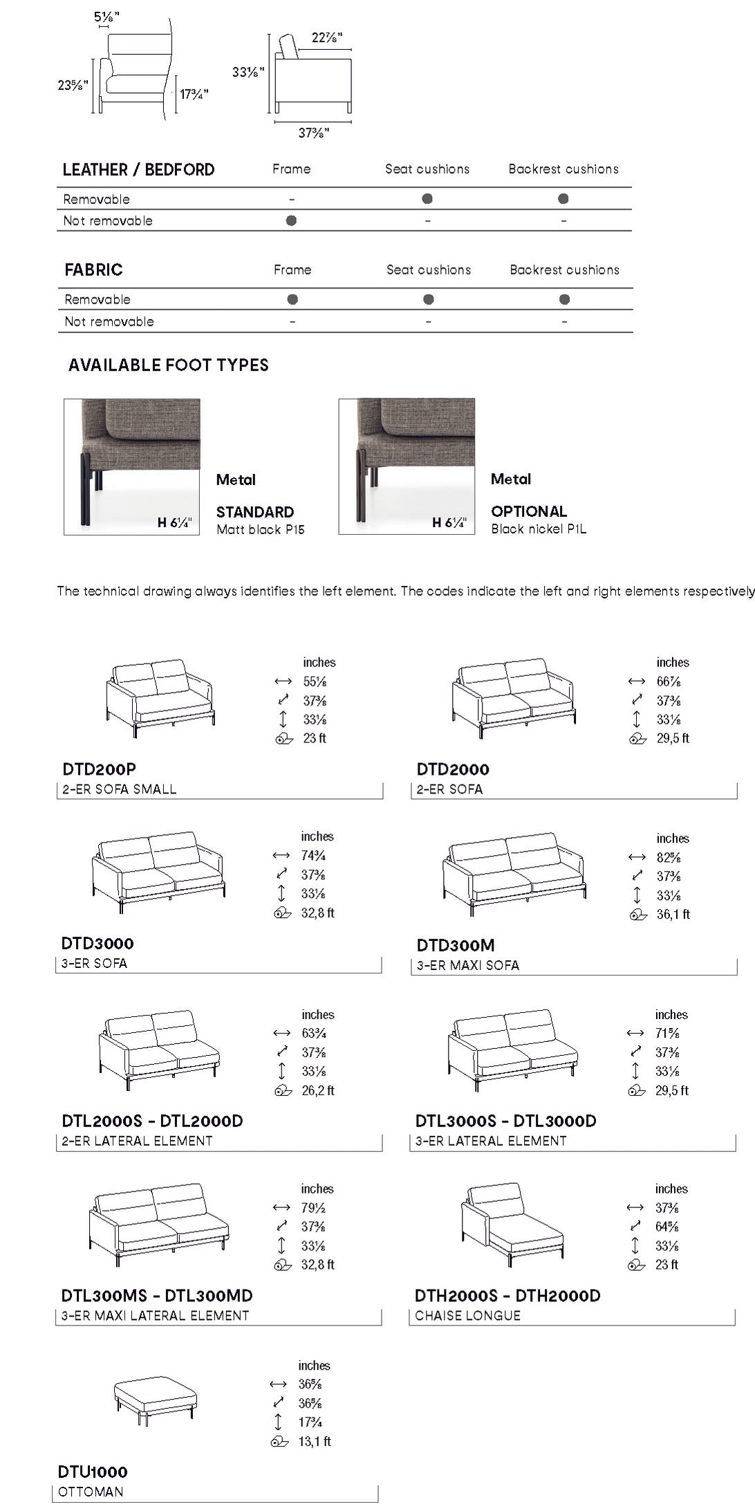 Twin CS3425 Modular Sofa